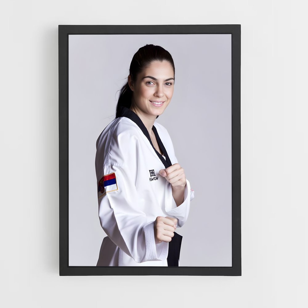 Poster L'Art de la Combatante – affiche Taekwondo (vue 2)
